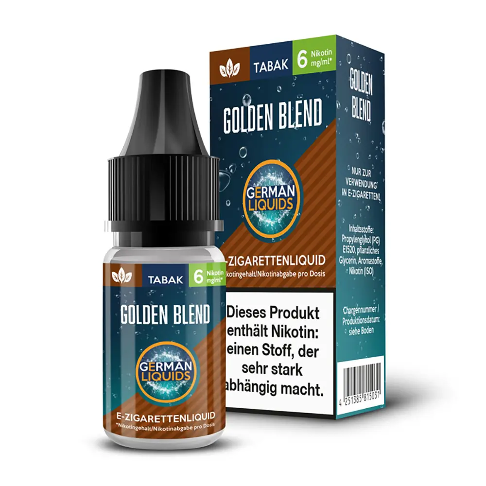 Liquid Golden Blend 6mg - German Liquids Liquid Golden Blend 6mg - German Liquids