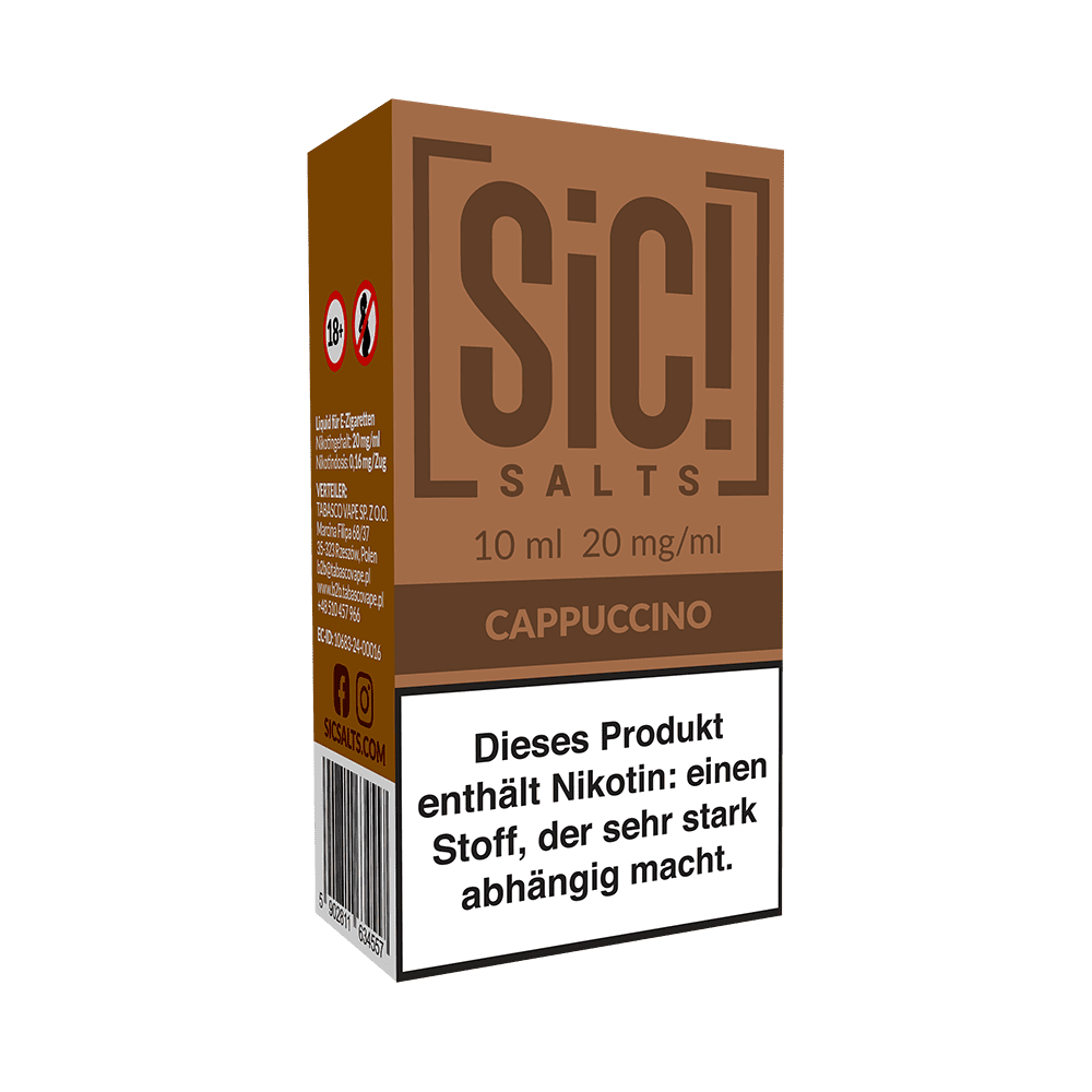 Liquid Cappuccino - SIC Nikotinsalz 20mg Liquid Cappuccino - SIC Nikotinsalz 20mg