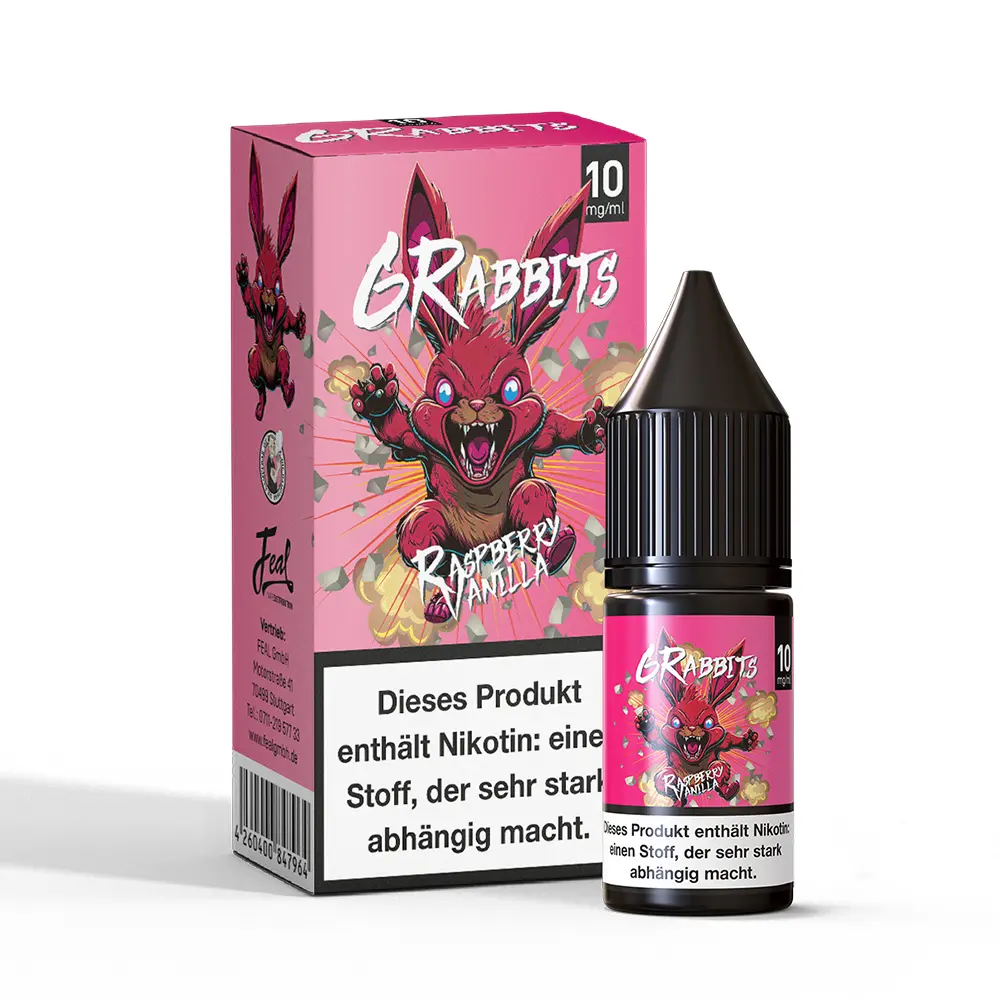 Liquid Raspberry Vanilla - 6Rabbits Nikotinsalz 10mg