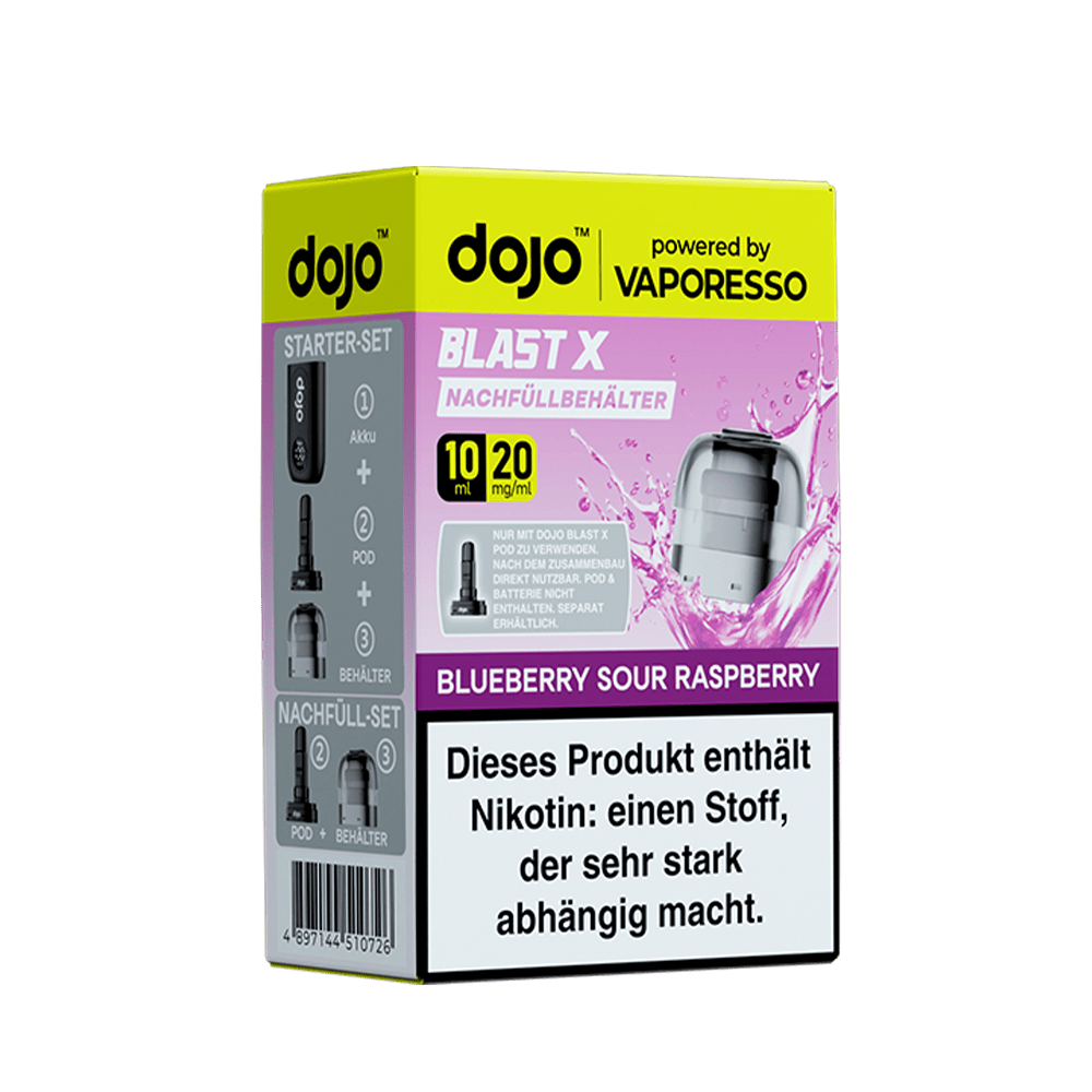 Vaporesso dojo Blast X Einweg Pod - Blueberry Sour Raspberry - 20mg