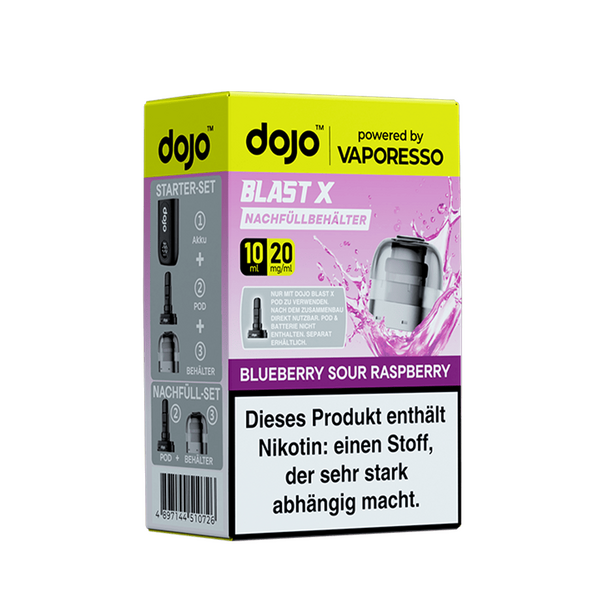 Vaporesso dojo Blast X Einweg Pod - Blueberry Sour Raspberry - 20mg Vaporesso dojo Blast X Einweg Pod - Blueberry Sour Raspberry - 20mg