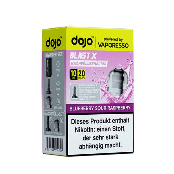 Vaporesso dojo Blast X Einweg Pod - Blueberry Sour Raspberry - 20mg