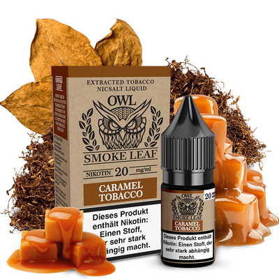 Liquid Caramel Tobacco - OWL Smoke Leaf Nikotinsalz Liquid Caramel Tobacco - OWL Smoke Leaf Nikotinsalz
