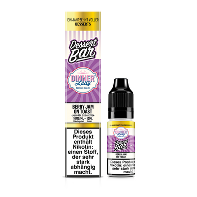 Dinner Lady Nikotinsalz Berry Jam on Toast 50/50 10ml Liquid 10mg