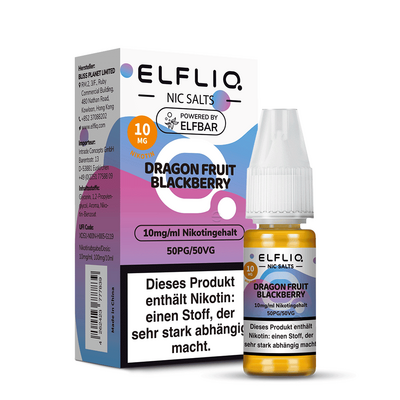 Elfliq by Elfbar Nikotinsalz Dragon Fruit Blackberry Liquid Elfliq by Elfbar Nikotinsalz Dragon Fruit Blackberry Liquid