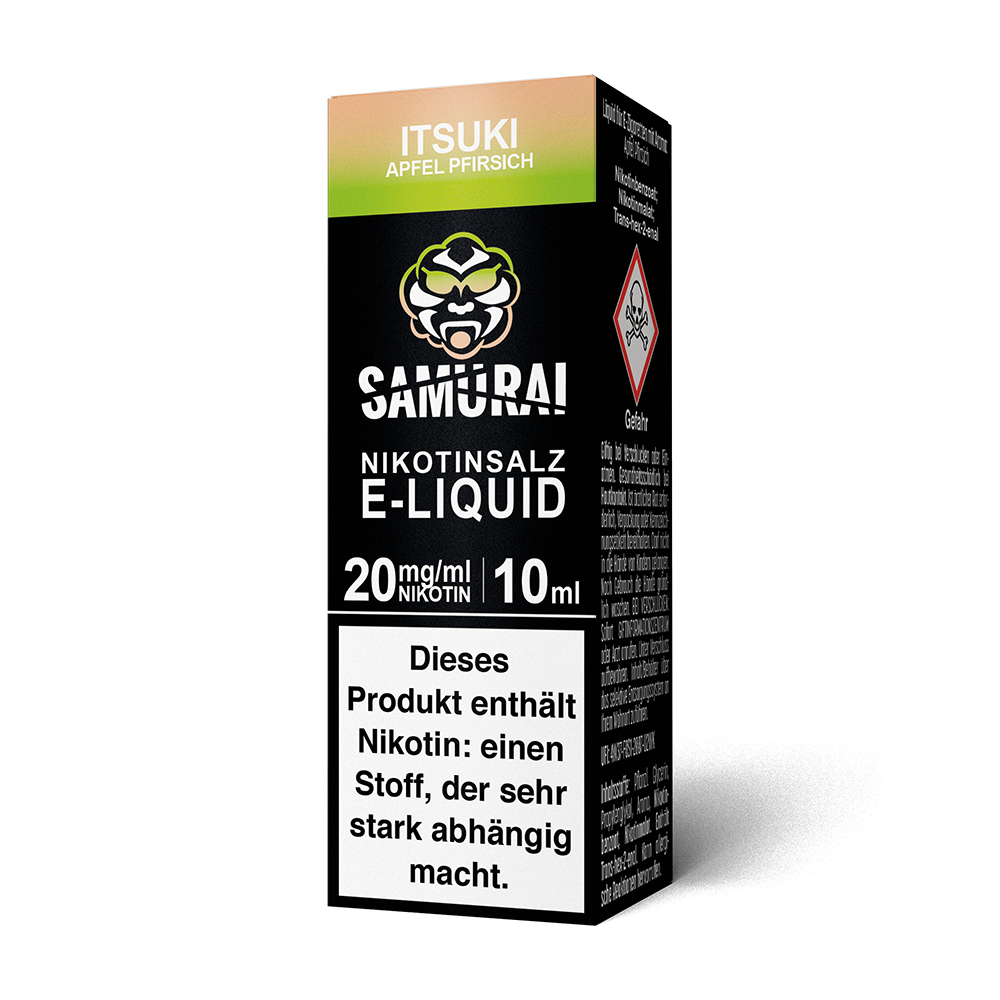 Liquid Itsuki Apfel Pfirsich - Samurai Nikotinsalz
