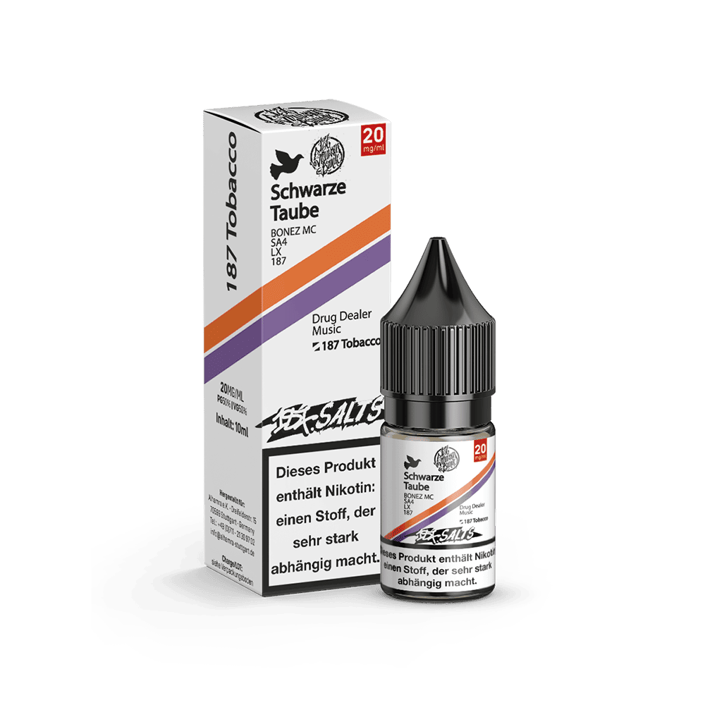 187 Strassenbande Nikotinsalz - Schwarze Taube - 10ml Liquid 20mg  C