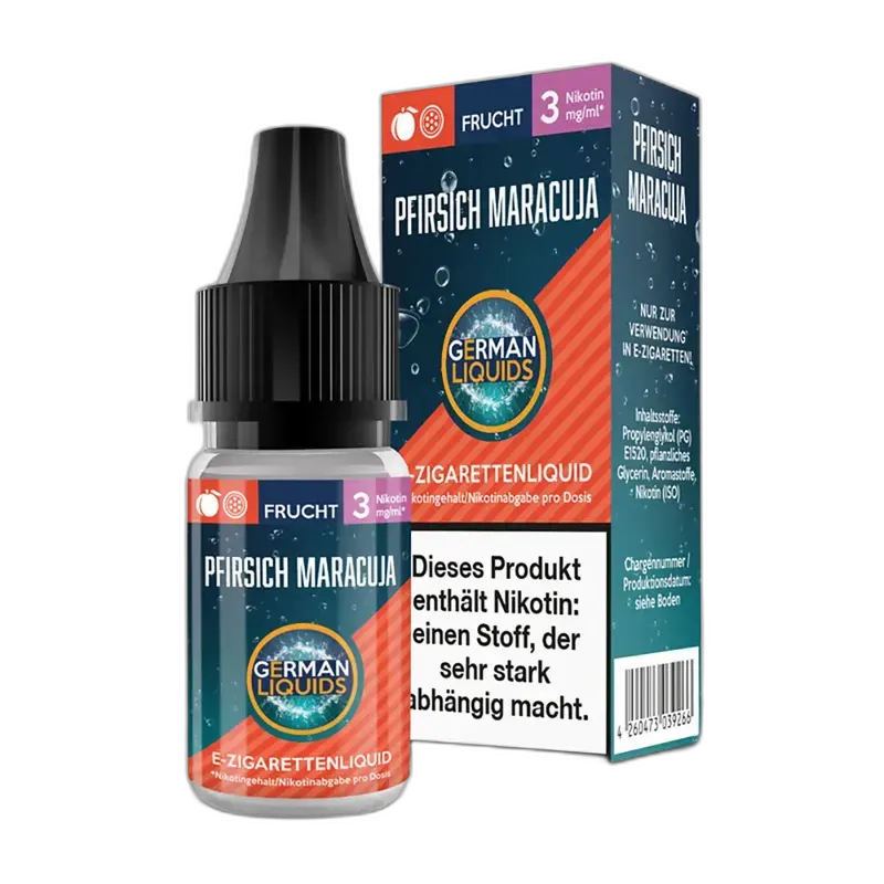 German Liquids Pfirsich Maracuja 3mg
