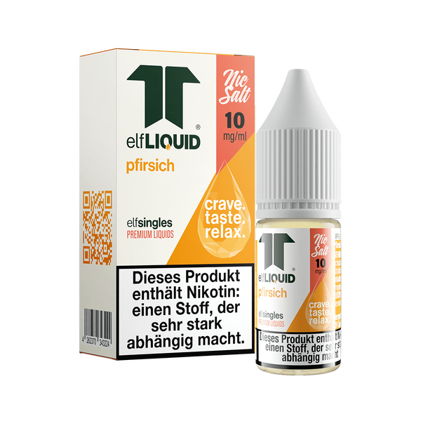 Elf-Liquid - Pfirsich - Nikotinsalz Liquid 10mg Elf-Liquid - Pfirsich - Nikotinsalz Liquid 10mg