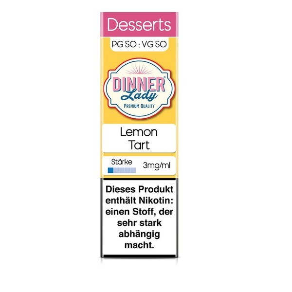 Liquid Lemon Tart - Dinner Lady 3mg Liquid Lemon Tart - Dinner Lady 3mg
