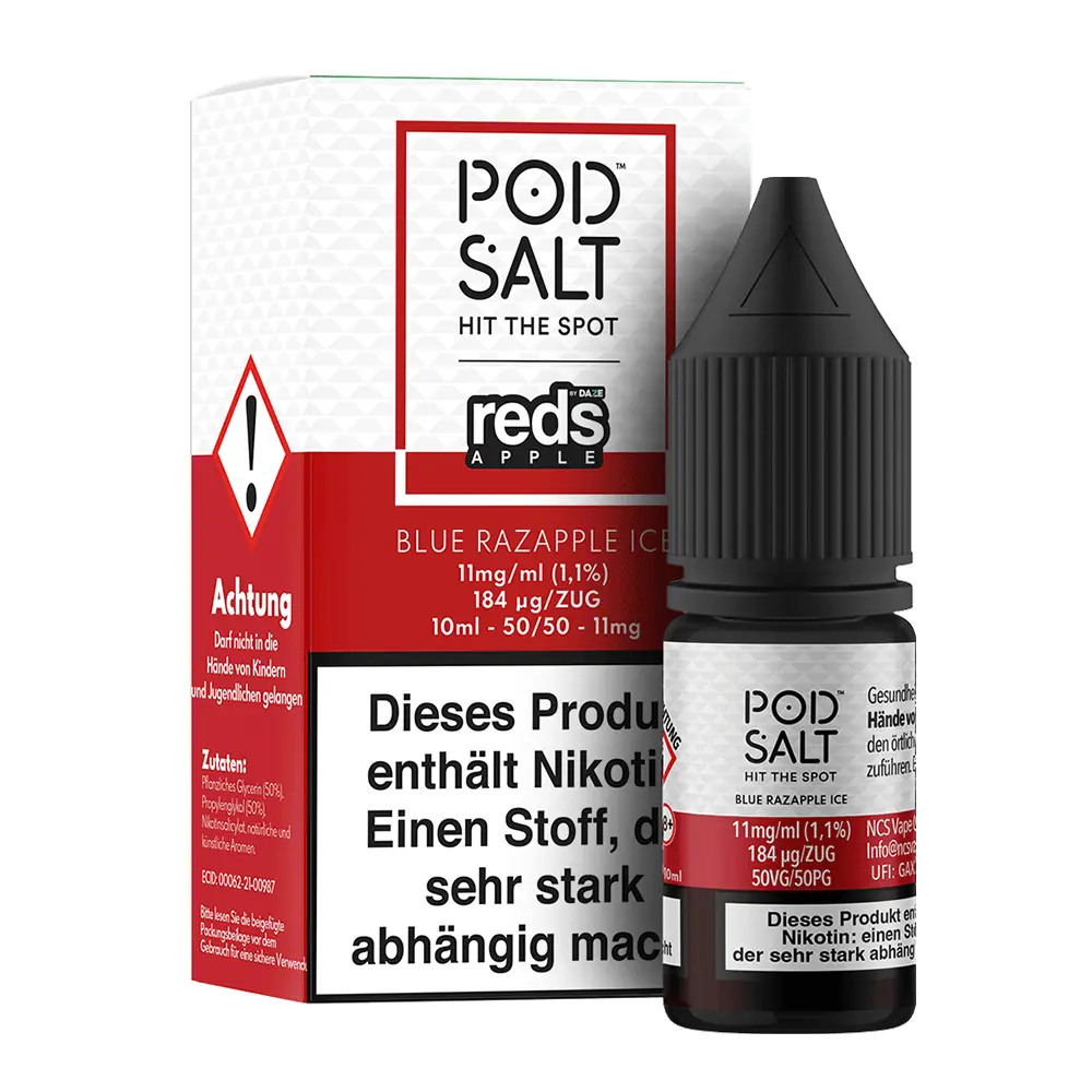 Liquid Blue Razapple Ice - Pod Salt Fusion Nikotinsalz 11mg Liquid Blue Razapple Ice - Pod Salt Fusion Nikotinsalz 11mg