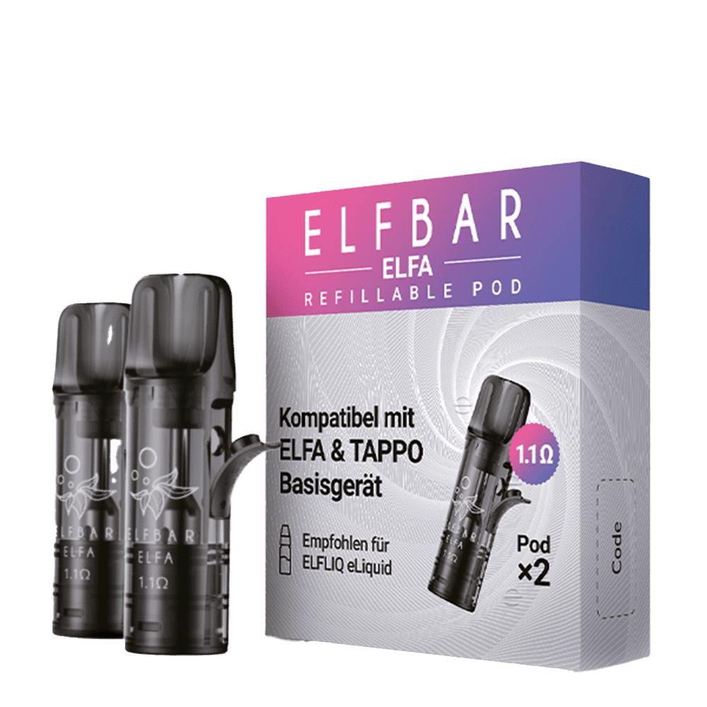 Elfbar - Elfa Refillable Pod 1,1 Ohm Elfbar - Elfa Refillable Pod 1,1 Ohm