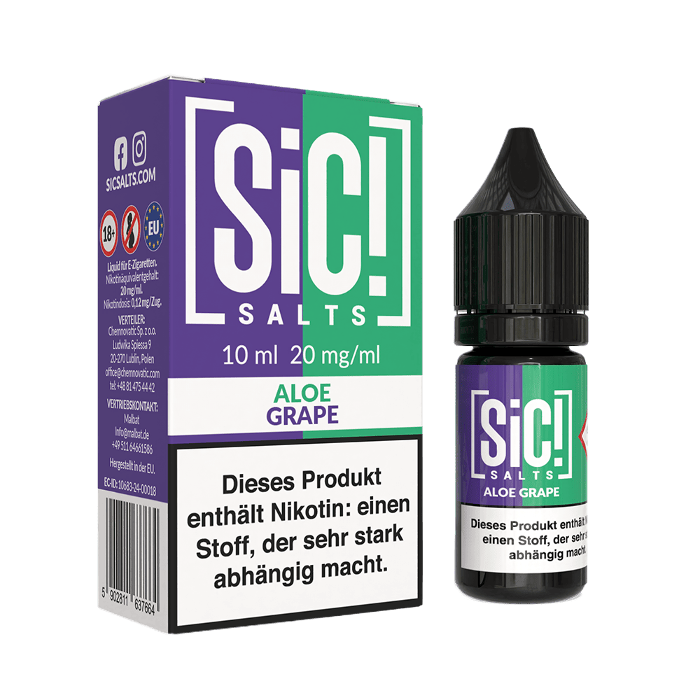 SIC Nikotinsalz Liquid - Aloe Grape -20mg