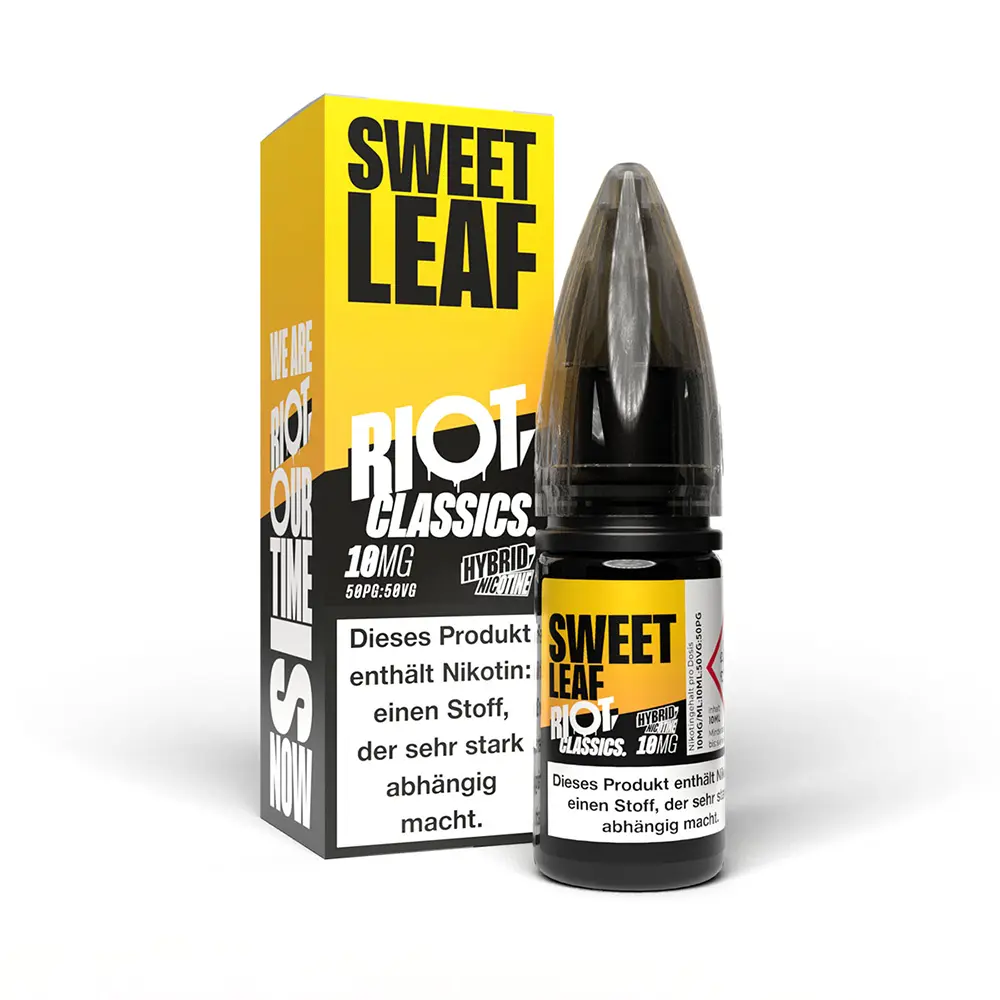 Liquid Sweet Leaf - RIOT Classics Hybrid Nikotinsalz 10mg Liquid Sweet Leaf - RIOT Classics Hybrid Nikotinsalz 10mg
