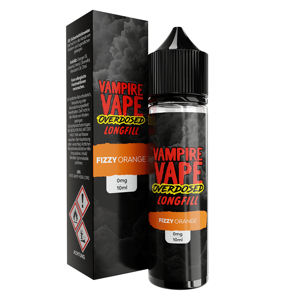 Vampire Vape Longfill - Fizzy Orange - 10ml Aroma in 60ml Flasche  C