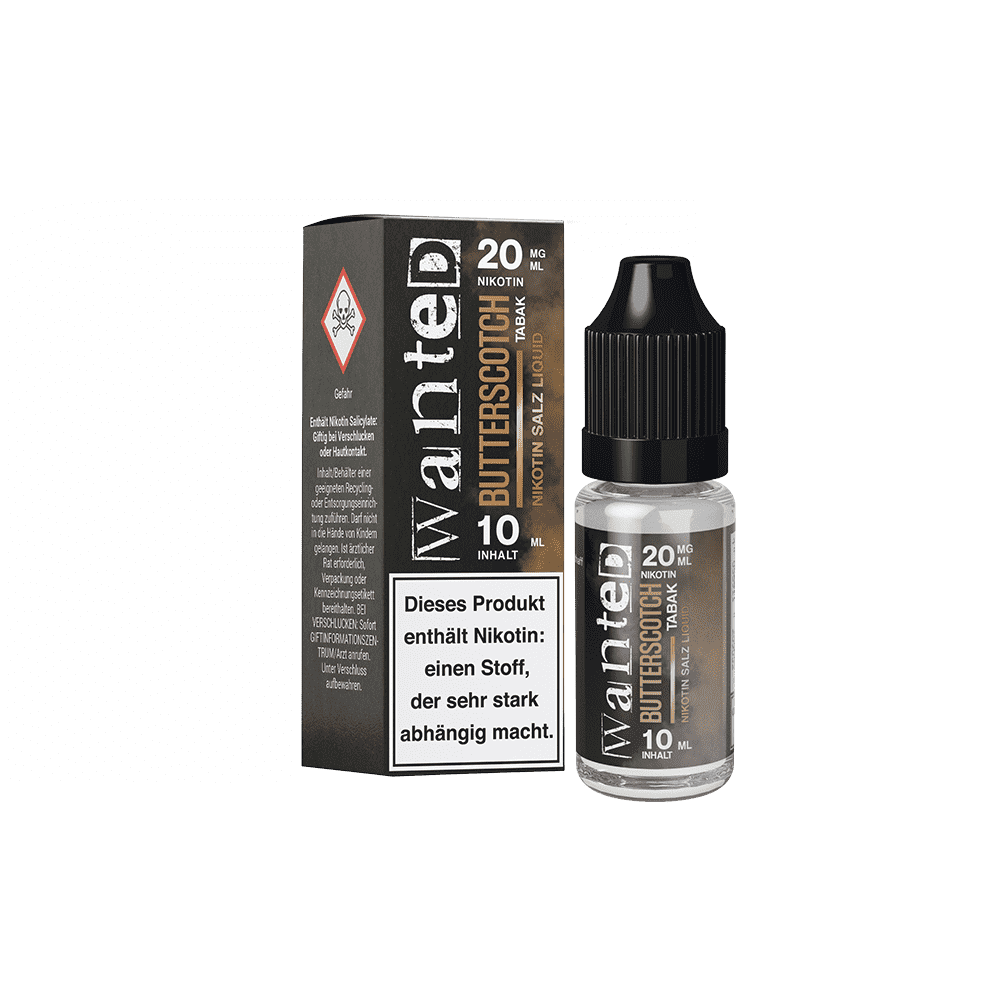 Liquid Butterscotch Tabak - Wanted Overdosed Nikotinsalz 20mg