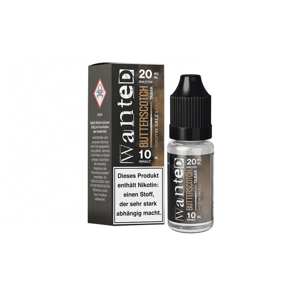 Liquid Butterscotch Tabak - Wanted Overdosed Nikotinsalz 20mg