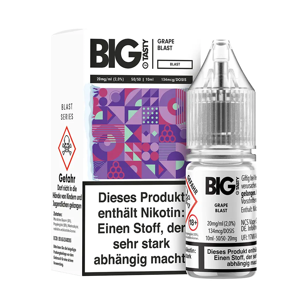 Liquid Grape Blast - Big Tasty Nikotinsalz 20mg Liquid Grape Blast - Big Tasty Nikotinsalz 20mg