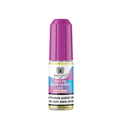 Bar Juice 5000 Nikotinsalz - Grape Blueberry Ice - Liquid 10mg 10ml