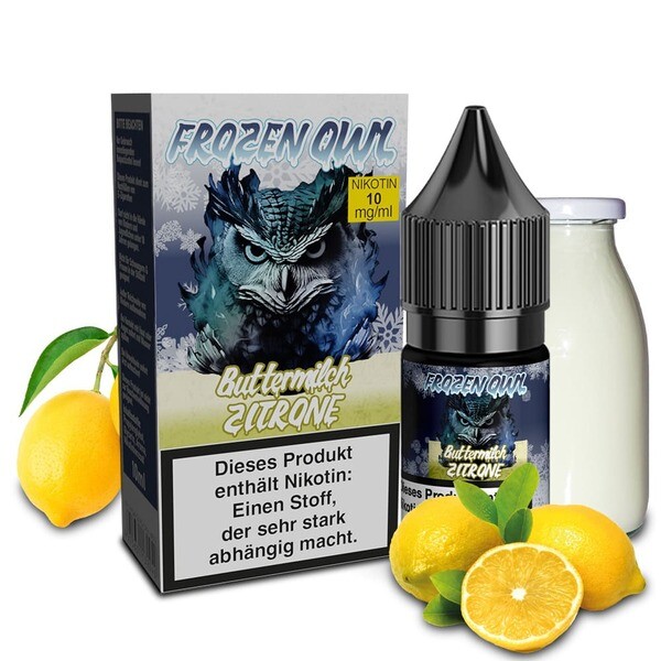 Liquid Buttermilch Zitrone - Frozen OWL Nikotinsalz