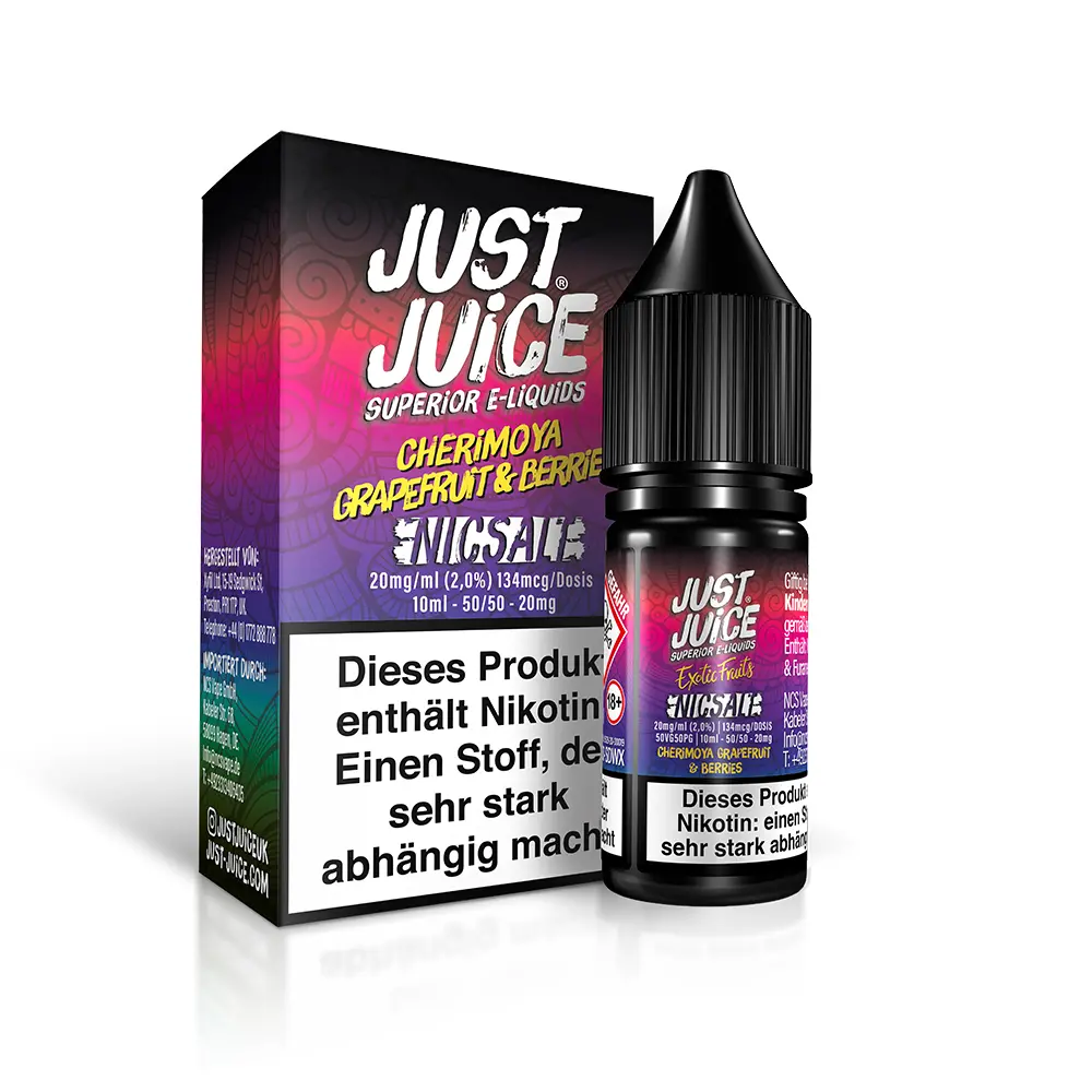 Just Juice Nikotinsalz - Cherimoya Grapefruit & Berries - 10ml 20mg 