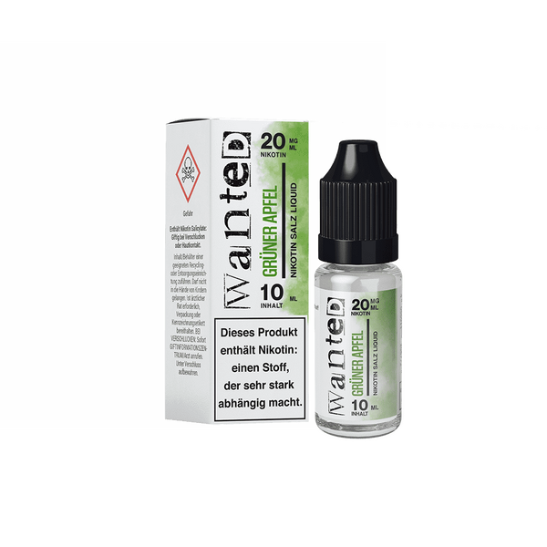Liquid Grüner Apfel - Wanted Overdosed Nikotinsalz 20mg Liquid Grüner Apfel - Wanted Overdosed Nikotinsalz 20mg