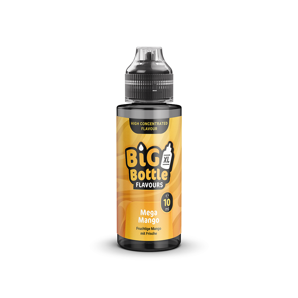 Big Bottle Flavours Longfill - Mega Mango - 10ml Aroma in 120ml Flasche  C
