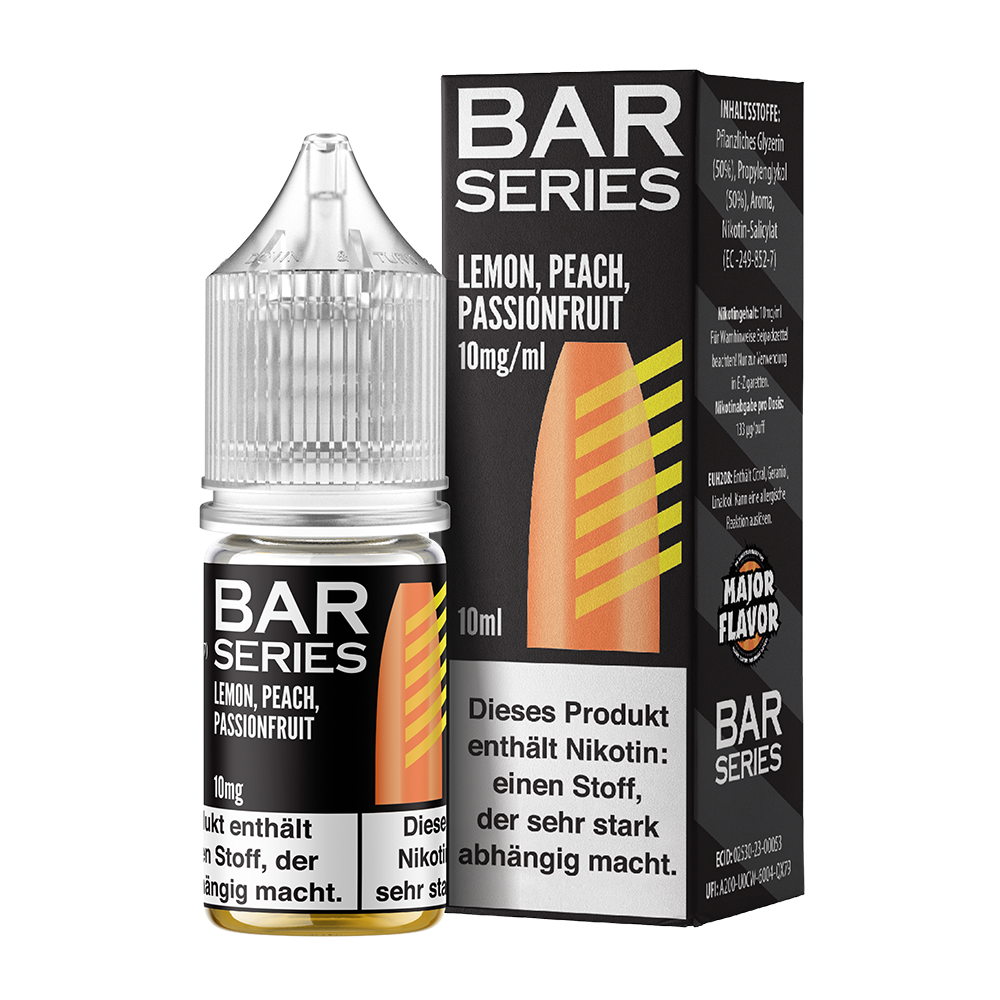 Liquid Lemon Peach Passionsfruit - Bar Series Nikotinsalz Liquid Lemon Peach Passionsfruit - Bar Series Nikotinsalz