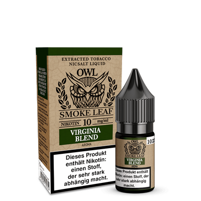 OWL Smoke Leaf Nikotinsalz Liquid - Virginia Blend Tobacco OWL Smoke Leaf Nikotinsalz Liquid - Virginia Blend Tobacco