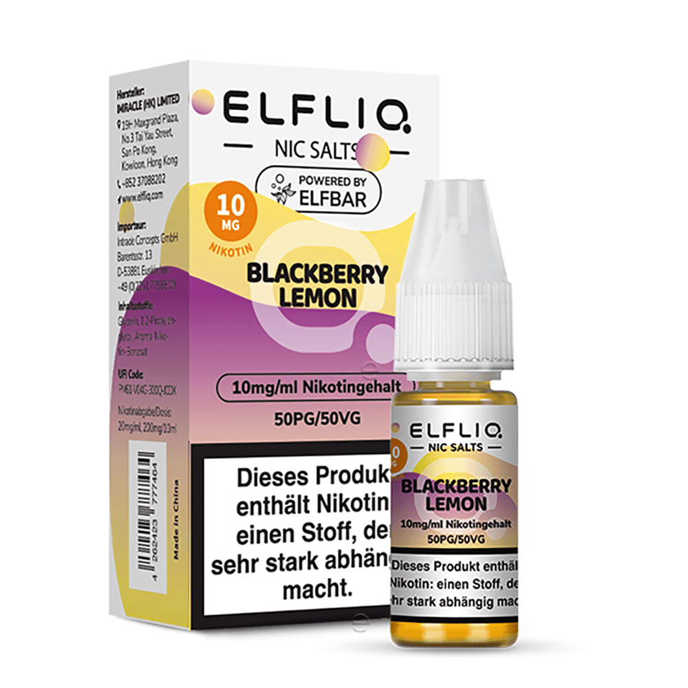 Liquid Blackberry Lemon - Elfliq Nikotinsalz 10mg