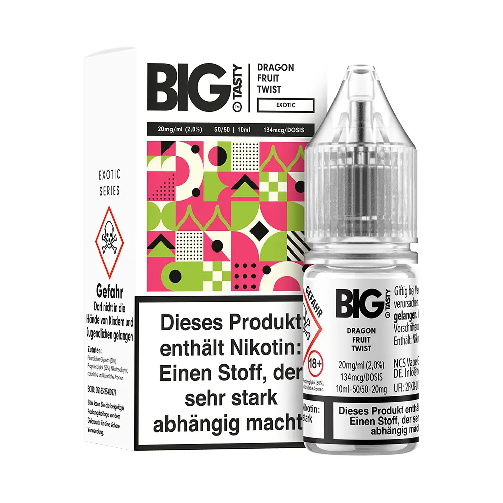Liquid Dragon Fruit Twist - Big Tasty Nikotinsalz Liquid Dragon Fruit Twist - Big Tasty Nikotinsalz