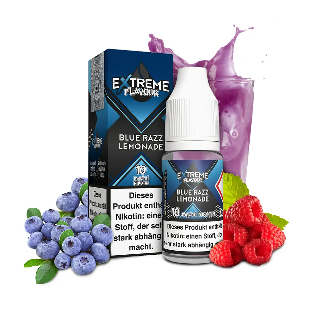 Liquid Blue Razz Lemonade - Extreme Flavour Overdosed Hybrid Nikotinsalz Liquid Blue Razz Lemonade - Extreme Flavour Overdosed Hybrid Nikotinsalz