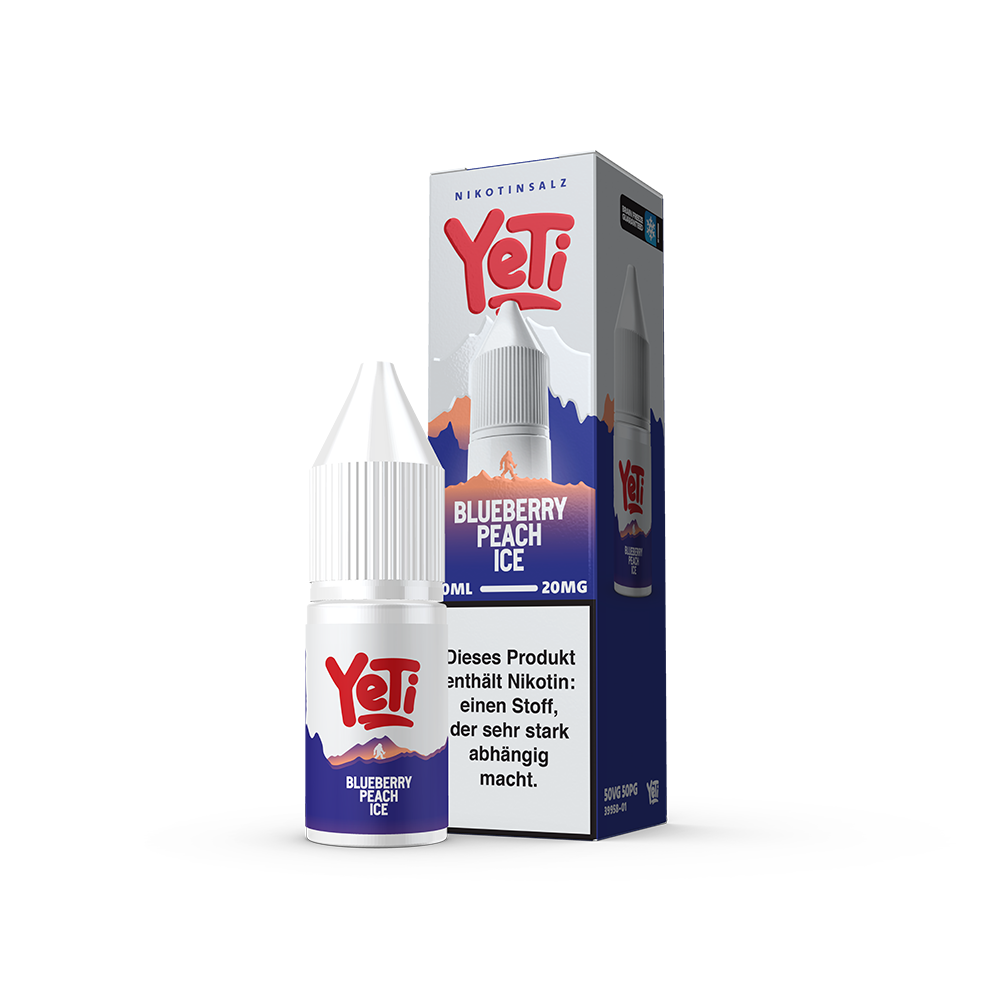 Liquid Blueberry Peach Ice - Yeti Summit Nikotinsalz Liquid Blueberry Peach Ice - Yeti Summit Nikotinsalz