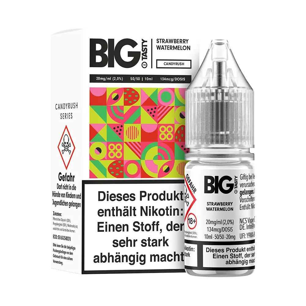 Liquid Strawberry Watermelon - Big Tasty Nikotinsalz 20mg