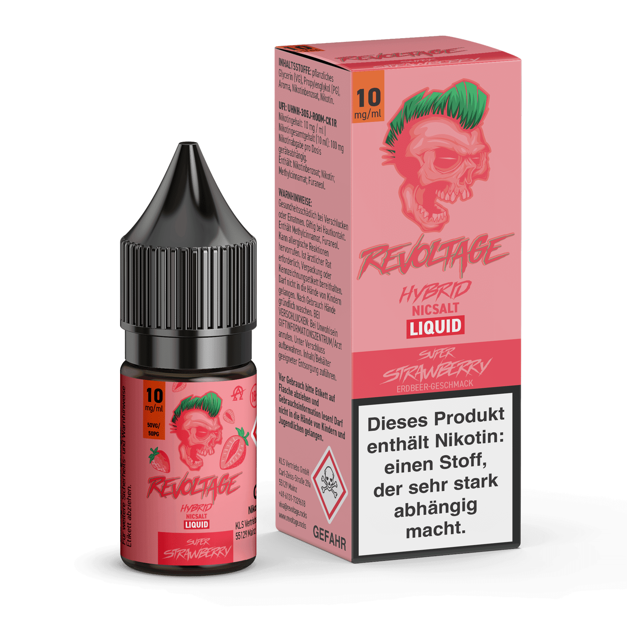 Liquid Super Strawberry - Revoltage Hybrid Nikotinsalz 10mg