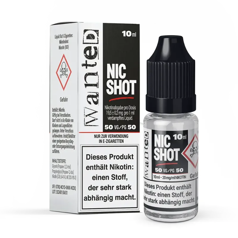 Wanted Shot 50/50 20mg/ml 10ml  D
