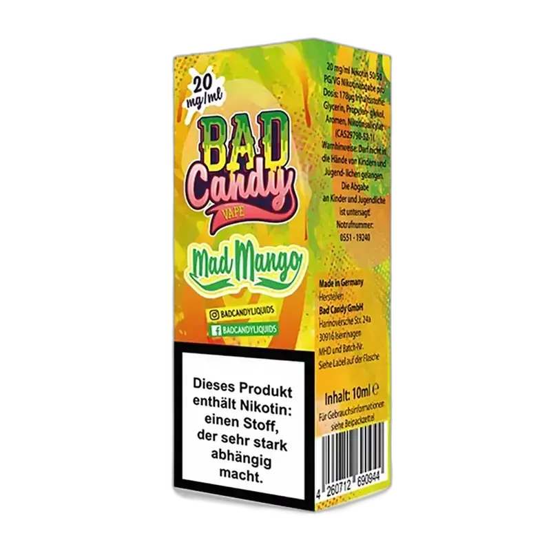 Liquid Mad Mango - Bad Candy Nikotinsalz 20mg