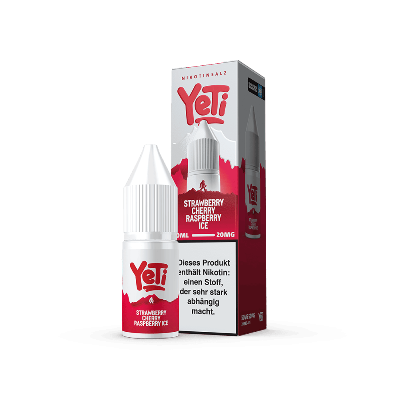 Liquid Strawberry Cherry Raspberry Ice - Yeti Summit Nikotinsalz 20mg