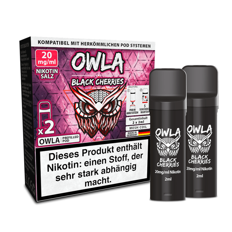 OWLA Pod - Black Cherries - 20mg Nikotinsalz