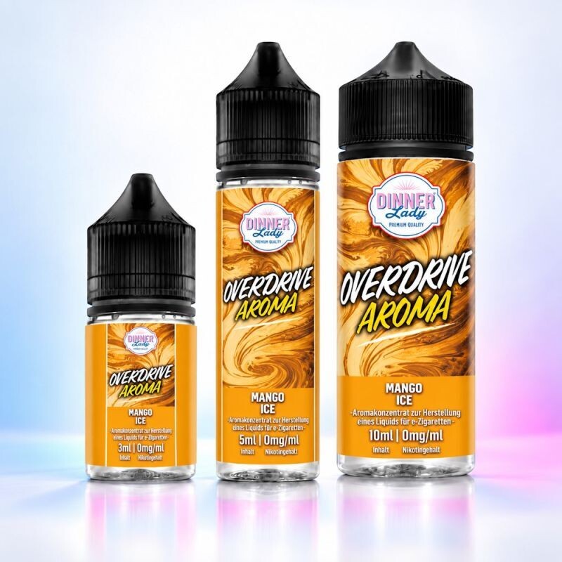 Dinner Lady Overdrive Mango Ice Longfill-Aroma in 30 ml, 60 ml und 120 ml Flasche