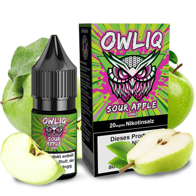 OWLIQ Nikotinsalz Sour Apple 10ml 20mg