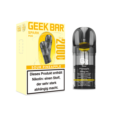 Geek Bar Spark Pod Sour Pineapple 20mg Nikotinsalz (2 ml)