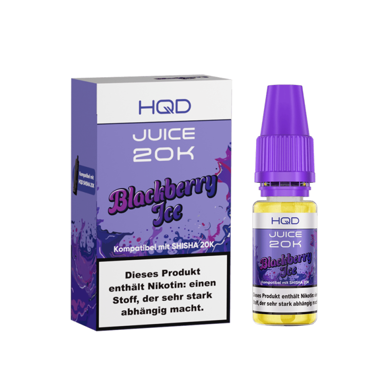 HQD Juice 20K Nikotinsalz - Blackberry Ice - 10ml Liquid 3mg