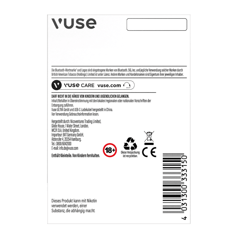 Vuse Ultra Device Charcoal Black