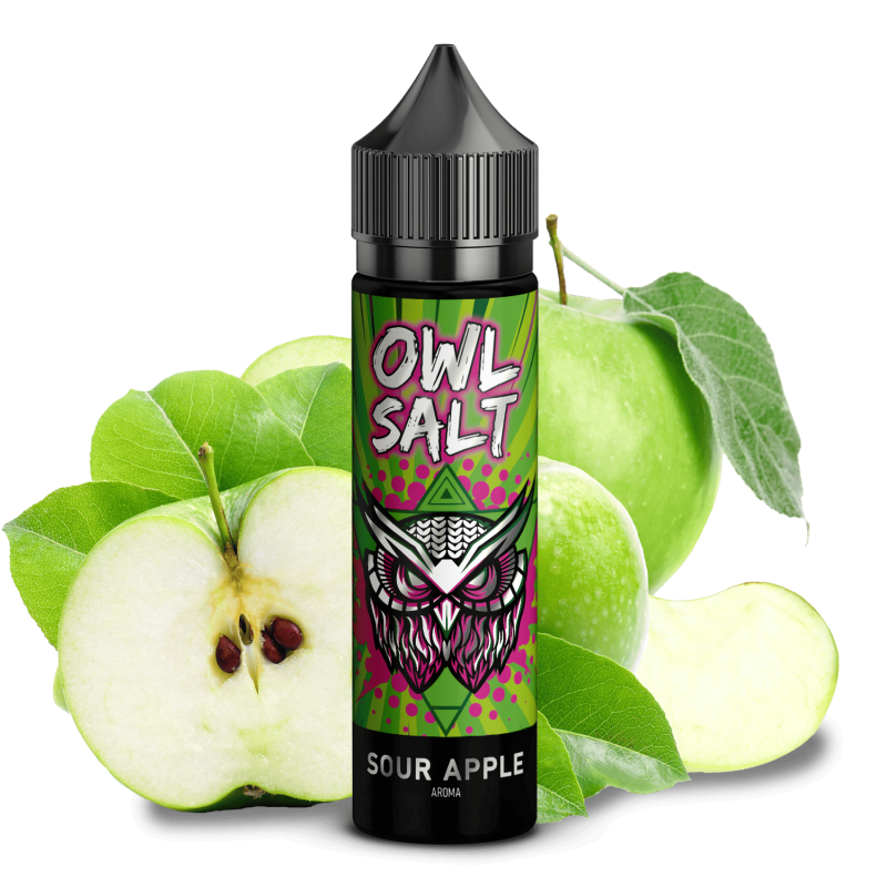 OWL Salt Aroma Longfill - Sour Apple - 10ml in 60ml Flasche  C