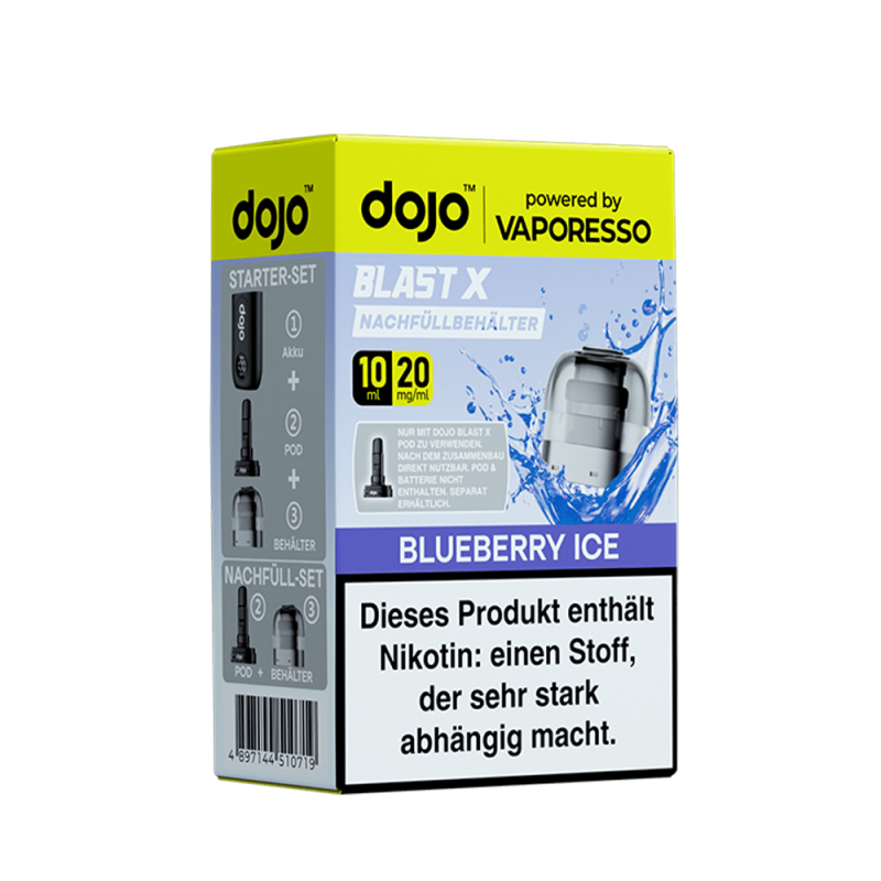 Vaporesso dojo Blast X Einweg Pod - Blueberry Ice - 20mg