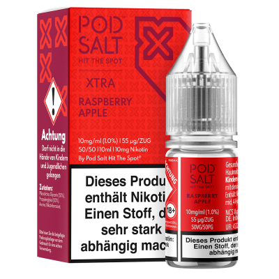 Pod Salt Xtra Nikotinsalz - Raspberry Apple - Liquid 10mg 10ml