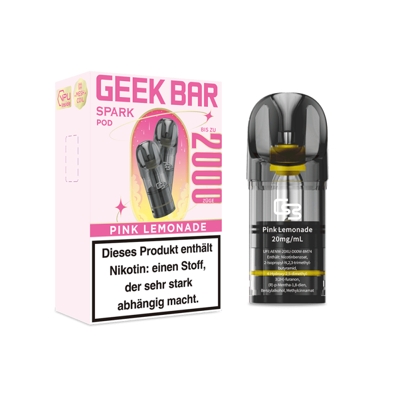 Geek Bar Spark Pod Pink Lemonade 20mg Nikotinsalz (2 ml)
