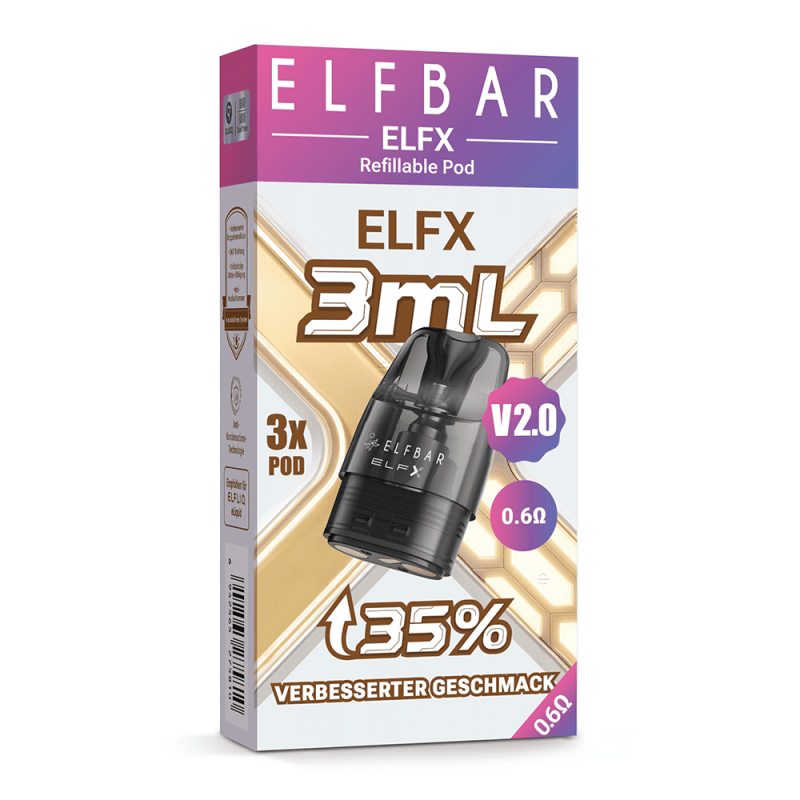 Elfbar ELFX V2 Ersatzpod 0,6 Ohm (3 ml)