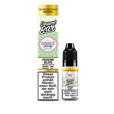 Dinner Lady Nikotinsalz Pistachio Gelato 50/50 10ml Liquid 20mg